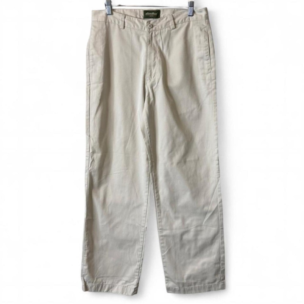 Vintage 90s Eddie Bauer off White Chino Pants, Men's Size 33M